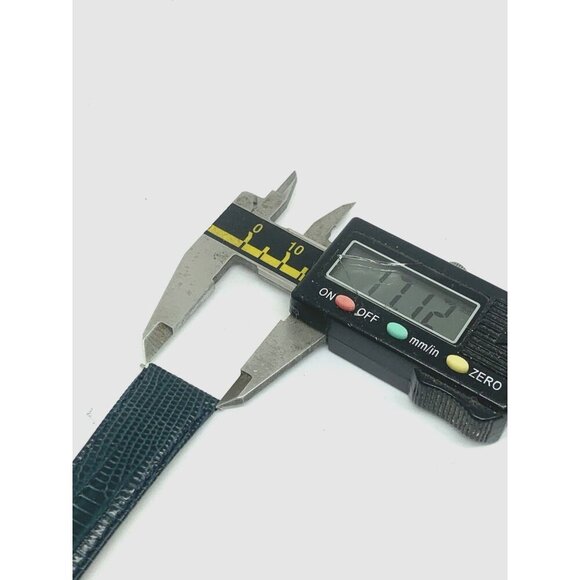 Rado Watch Replacement Band Blue Leather Strap 17mm Lug Gold Steel Buckle main image 6